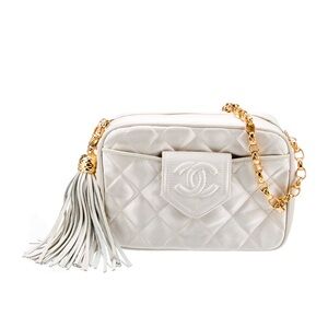 CHANEL Satin Tassel Camera Bag